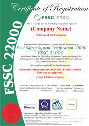 Get Safe Food Everytime With Our FSSC 22000 V6 Certification